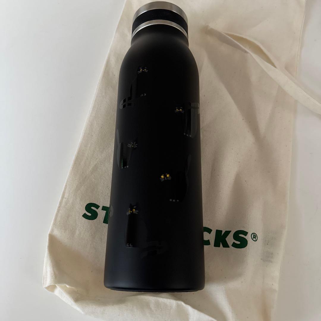 Starbucks 猫デザイン ステンレスボトル