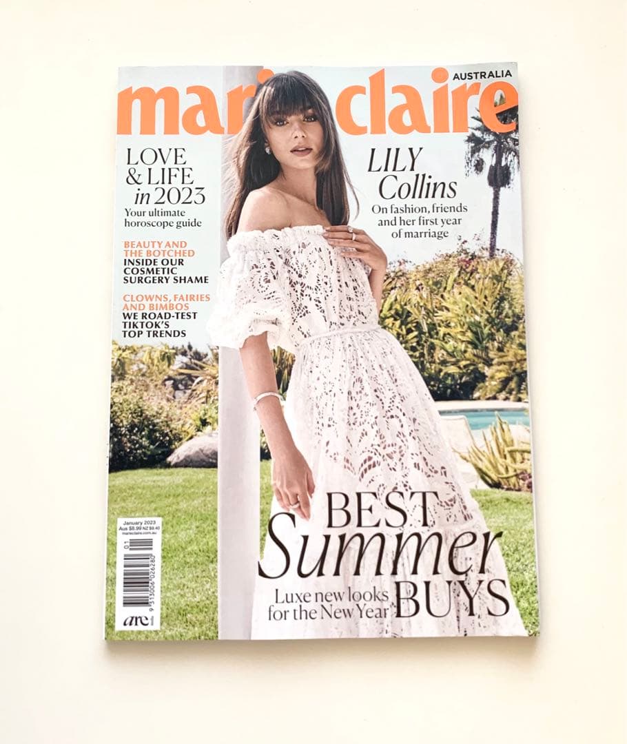 女性情報誌 Marie Claire Australia January 2023