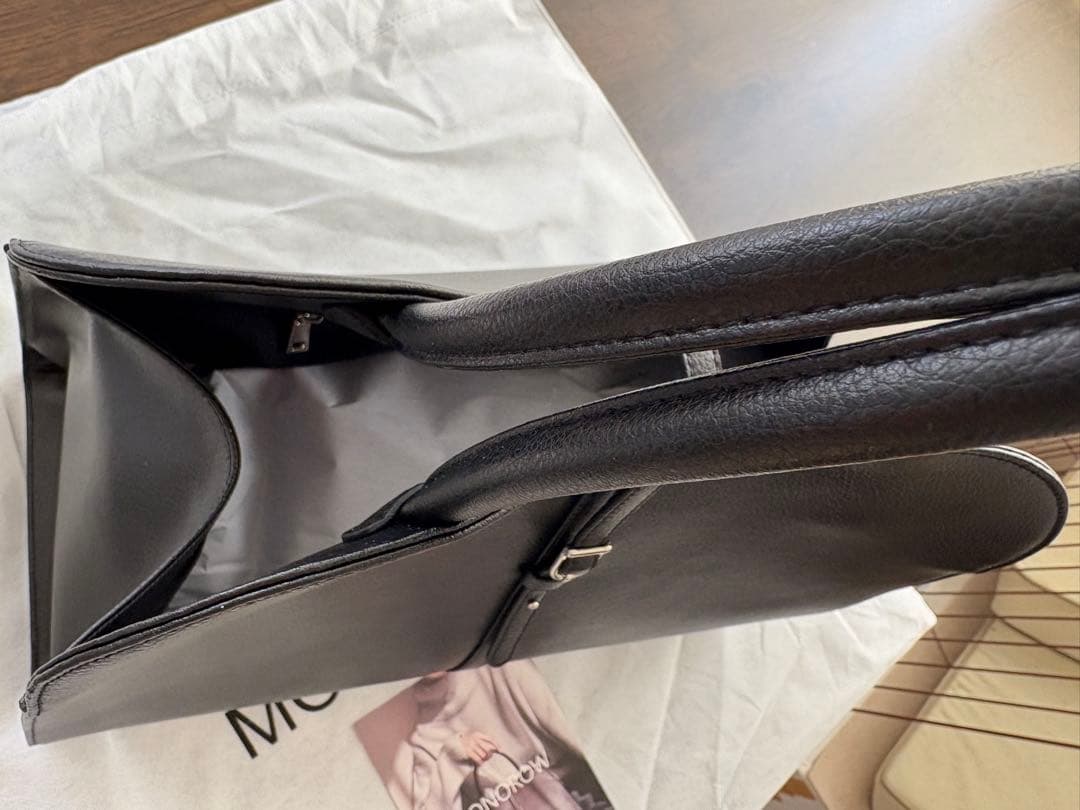 MONOROW ブラック ビジネスバッグ　ラージ