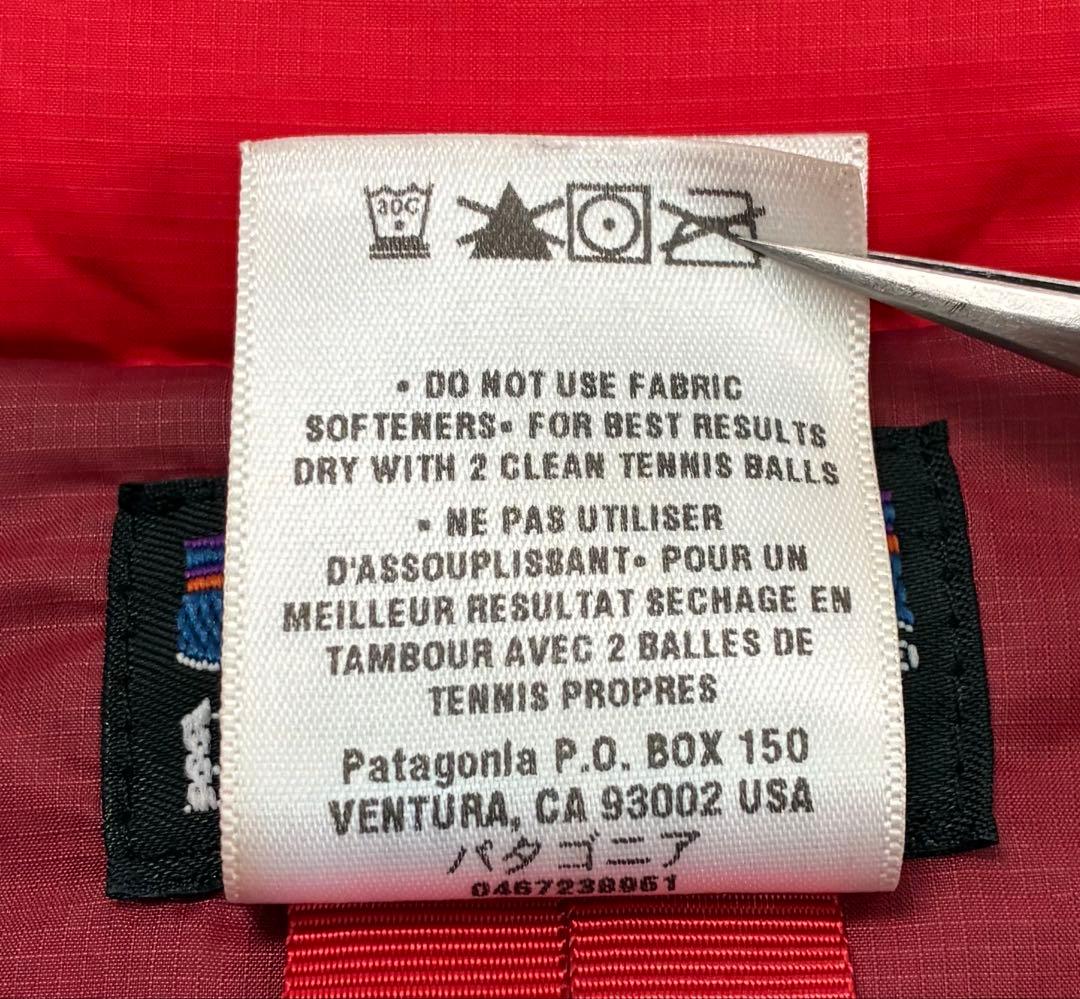 patagonia ダウンセーター ベスト F8 パタゴニア 赤