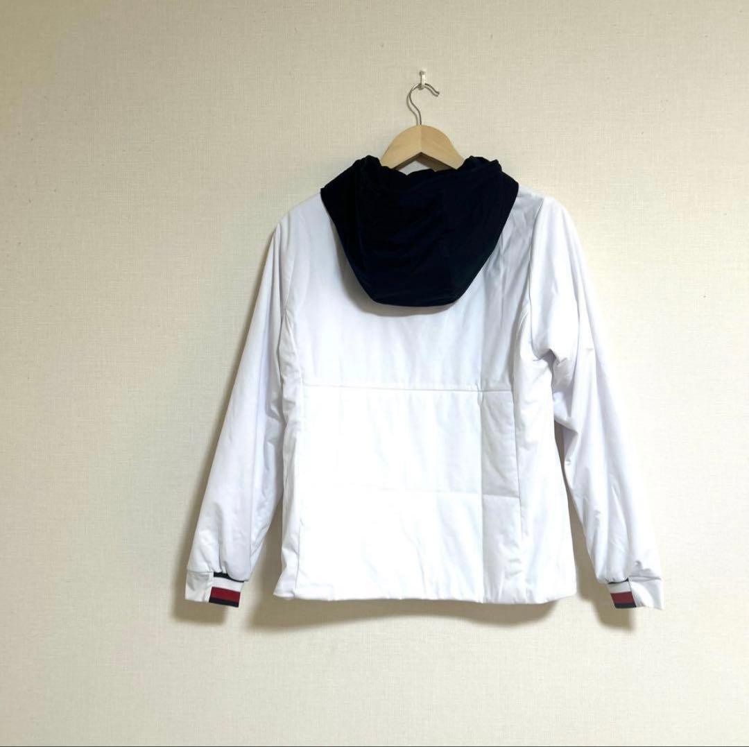 一度のみ使用★トミーヒルフィガーゴルフ　防風フーディ中綿ジャケット　M