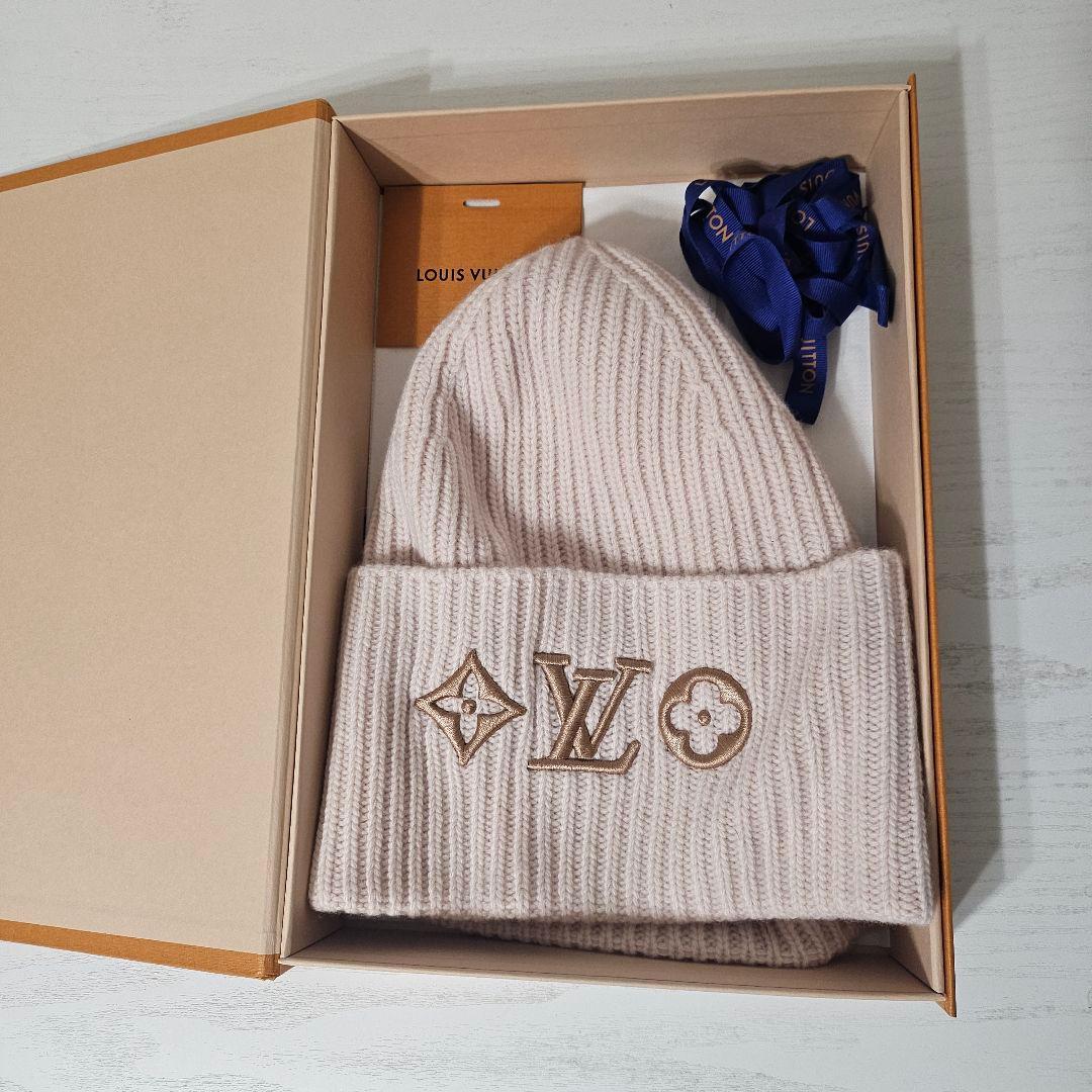 ルイヴィトン　ビーニー・LV ヘッドライン　ピンク　 M79452　ニット帽