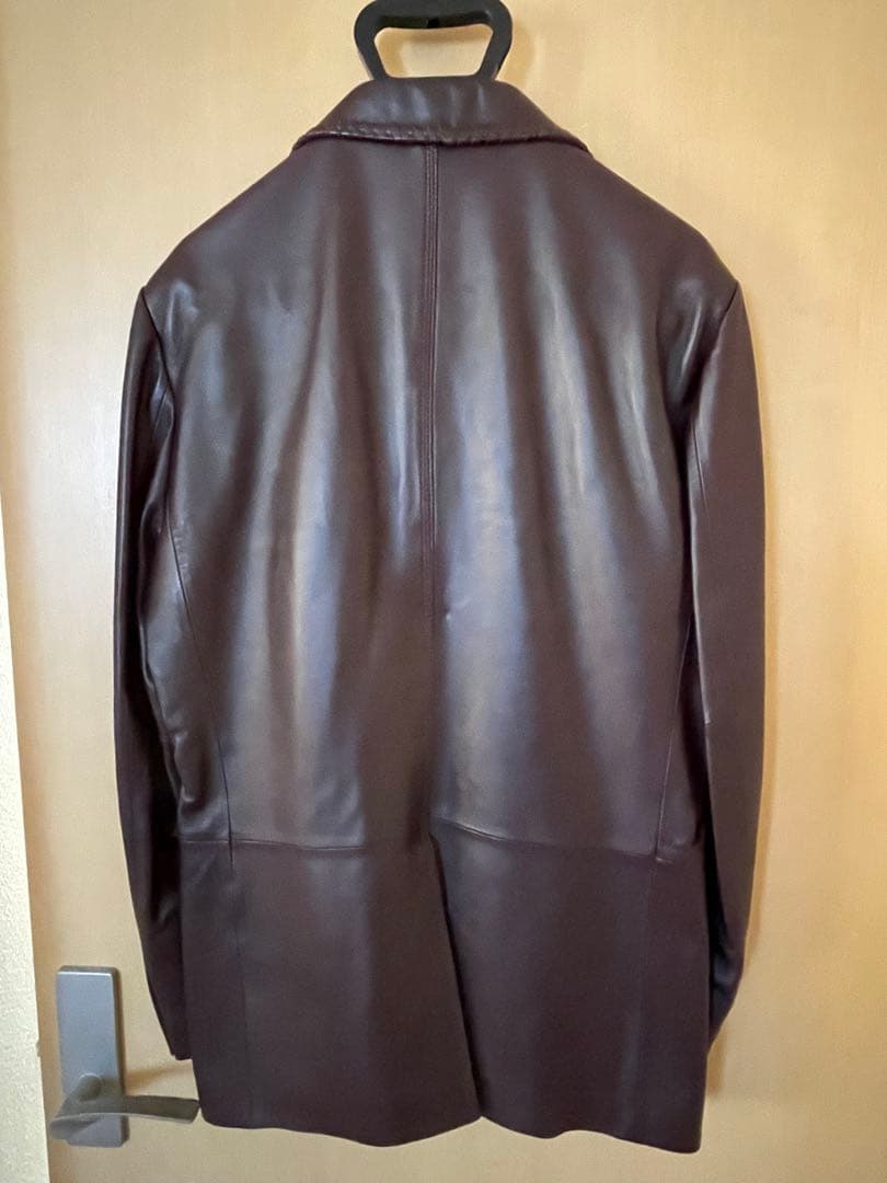 DURBAN レザー　テーラードジャケット 茶色　メンズ Ｌ　本革