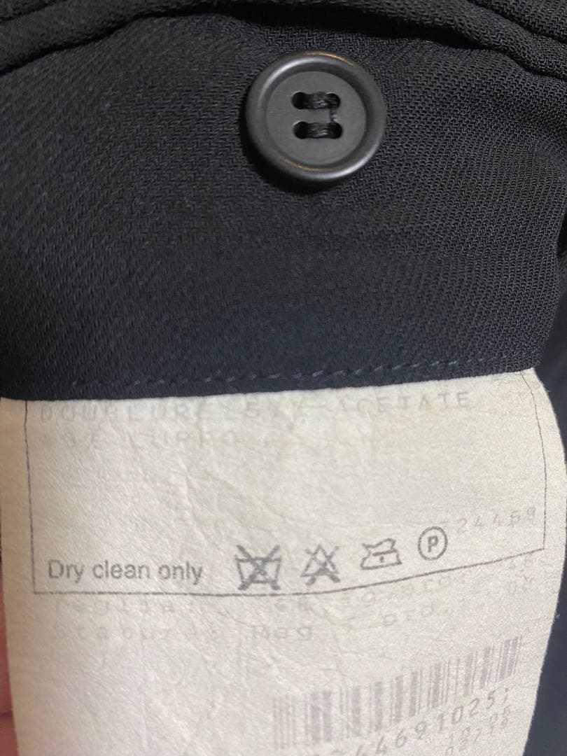 Giorgio Armani 黒スラックス　ワイドパンツ　最高級ラインクラシコ