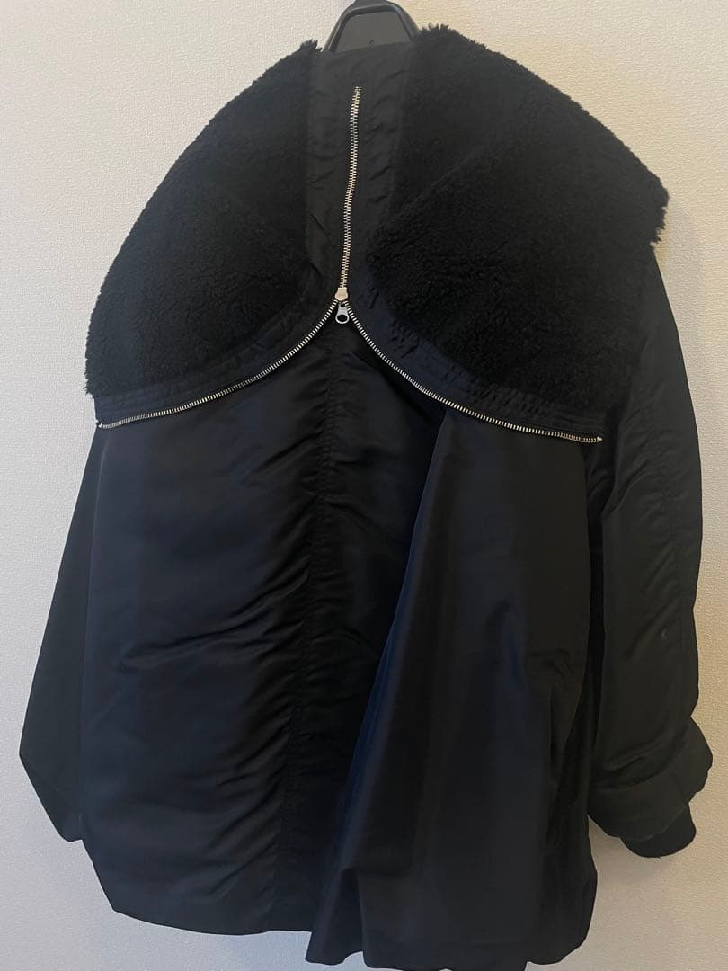 CLANE クラネ BALLOON DESIGN HOODED N3B 黒 1