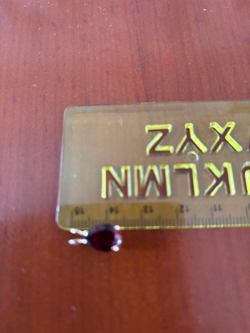 ルビー18金ペンダントトップ