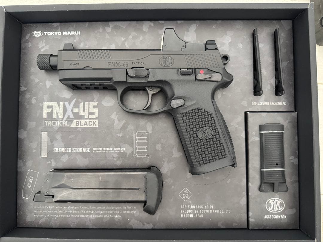 東京マルイ　FNX45 ガスブローバックハンドガン　マイクロプロサイト付