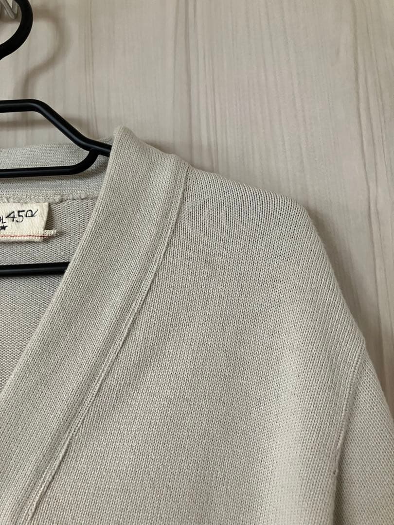 45R 77ニットソーの908レタードカーディガン