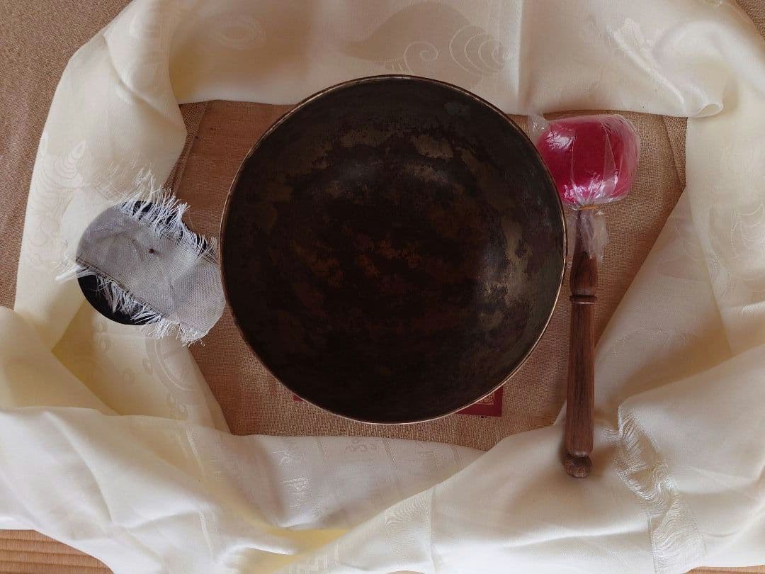 【marmeloページ】本物のシンギングボウルが欲しい方に　薄型　マンダラ