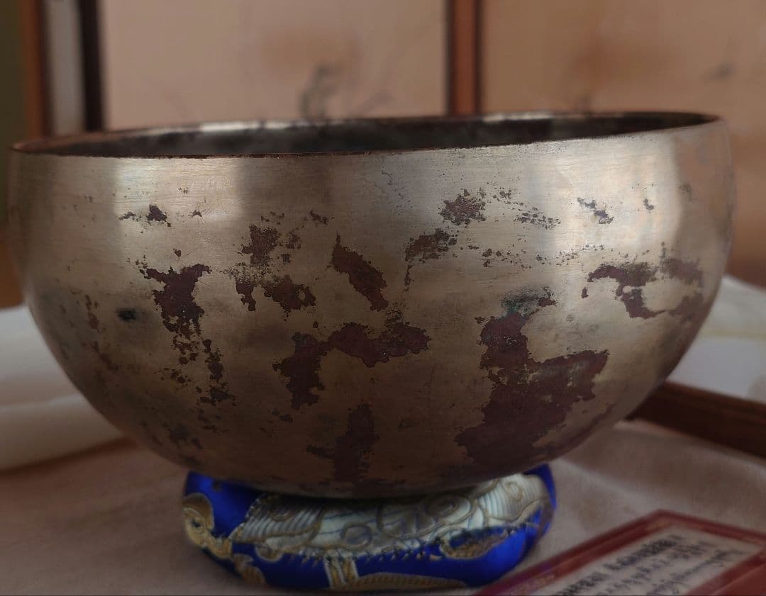 【marmeloページ】本物のシンギングボウルが欲しい方に　薄型　マンダラ