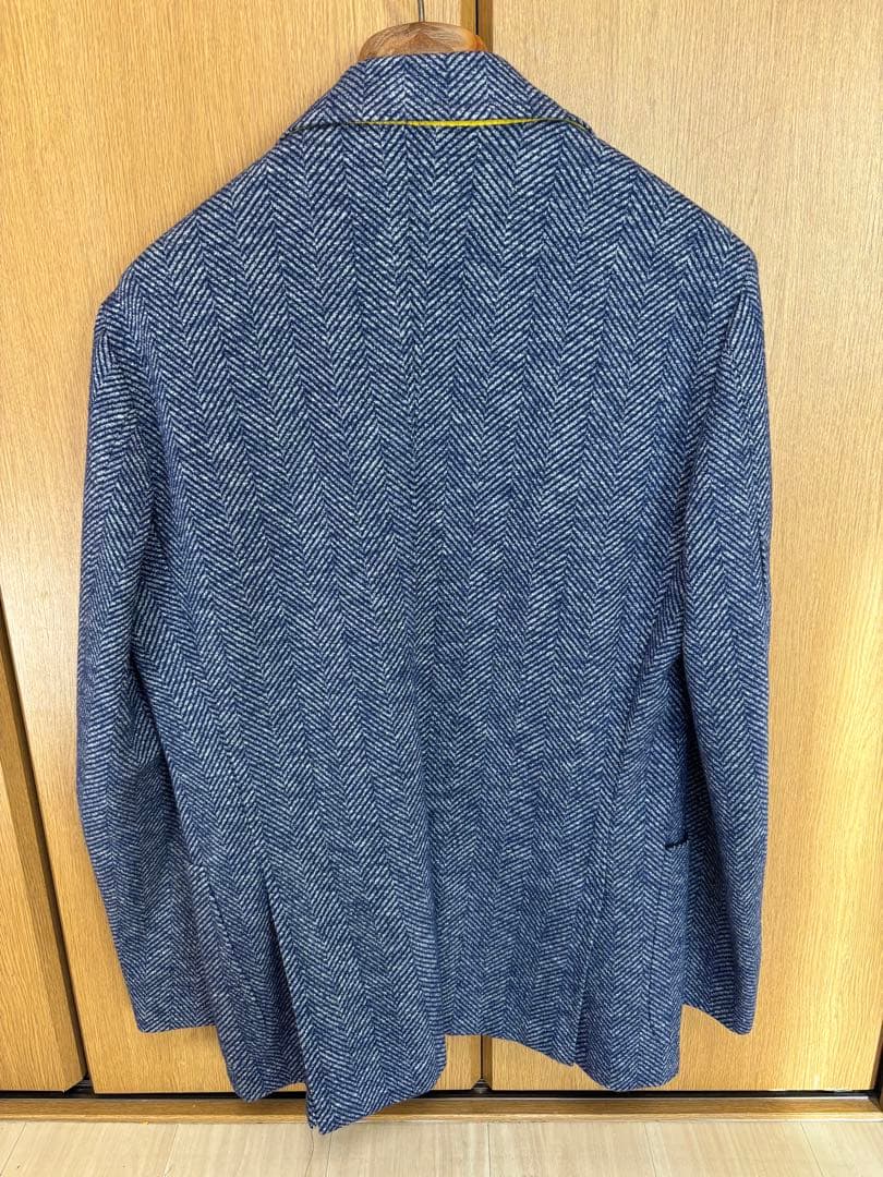 Sartoria ネイビー ヘリンボーン テーラードジャケット