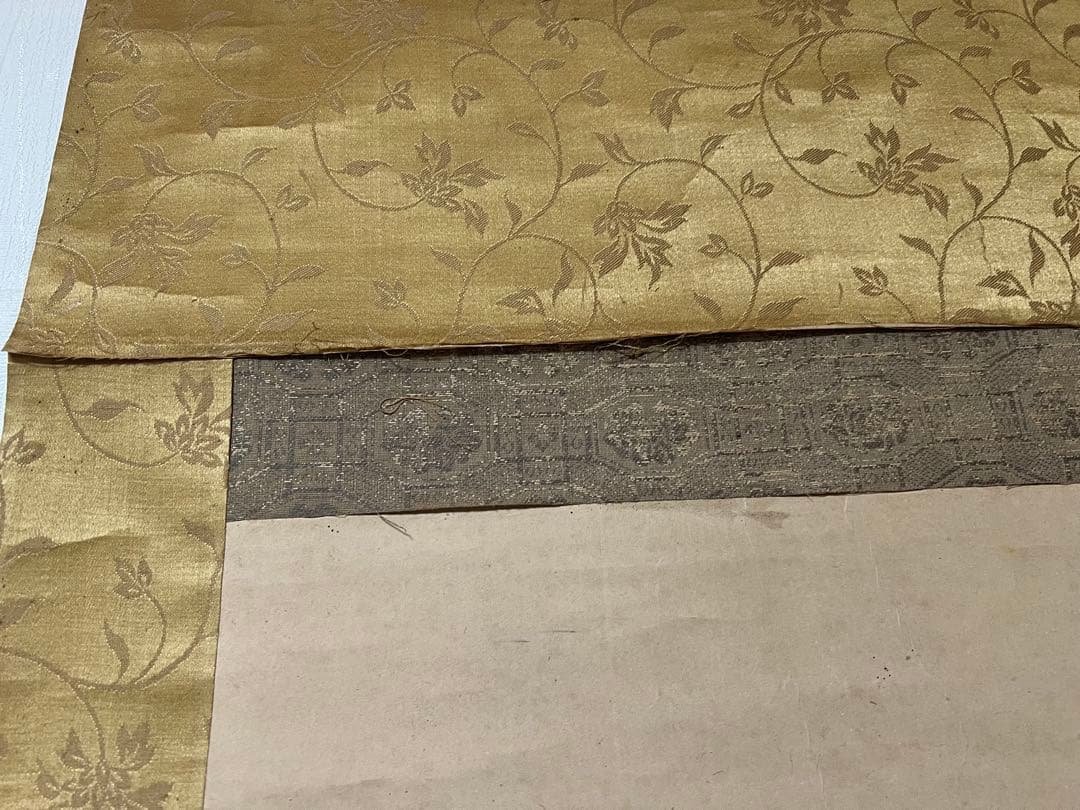 掛け軸　富岡百練［樵父問答之図］紙本　木箱付き！