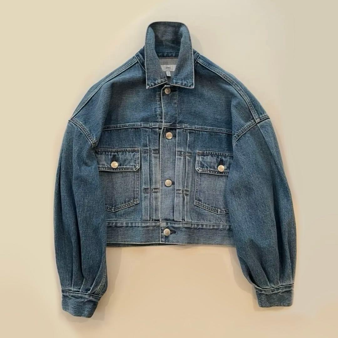 美品 HYKE ハイク デニムジャケット Gジャン バルーンスリーブ サイズ1