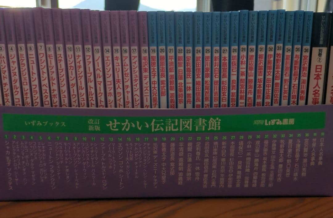 せかい伝記図書館 全36巻別巻日本世界人名事典2巻セット定価29400+税