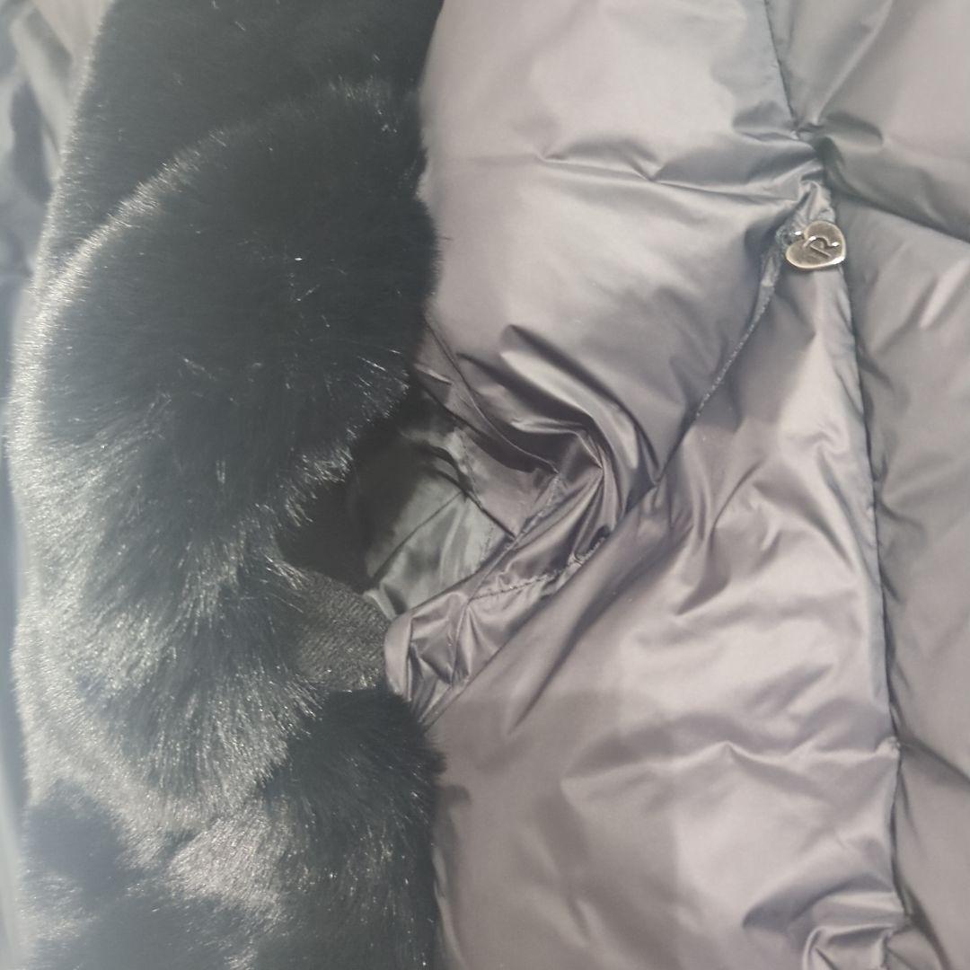 リナシメント　ファー　ダウンベスト　ブラック