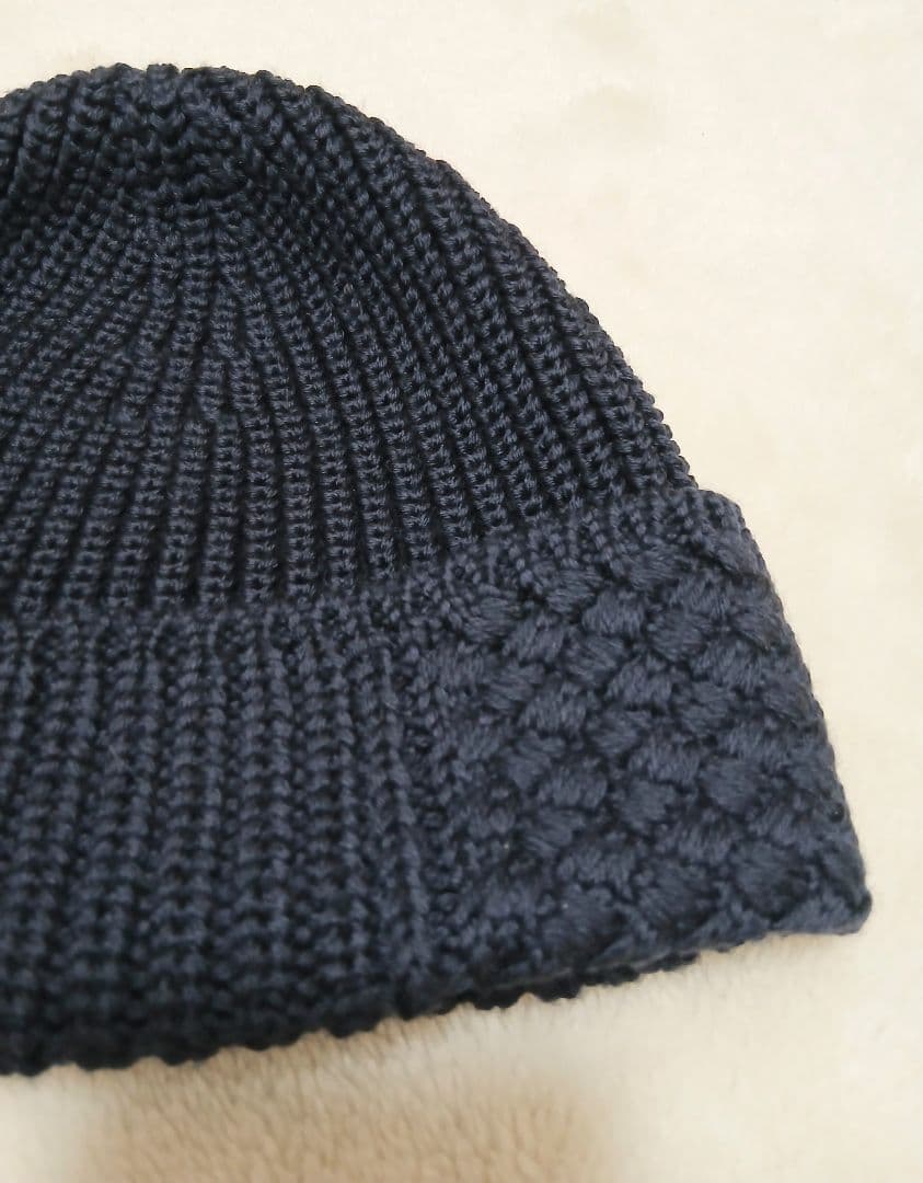 LOUIS VUITTON ルイヴィトン ニット帽 ビーニー ネイビー