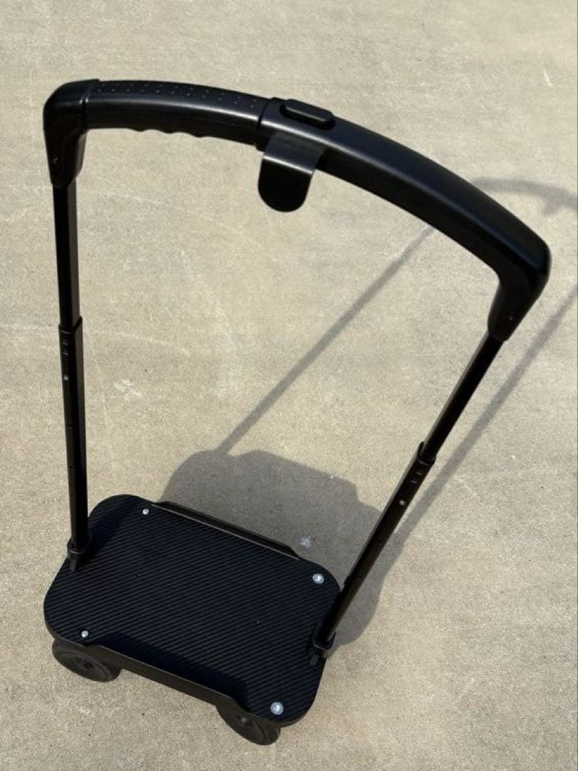 cocoro コ・コロ 横押し4輪カート　ストッパー付き　ブラック