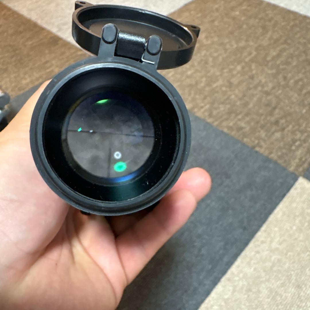 スコープ ブラック 大口径 フリップアップキャップ付き