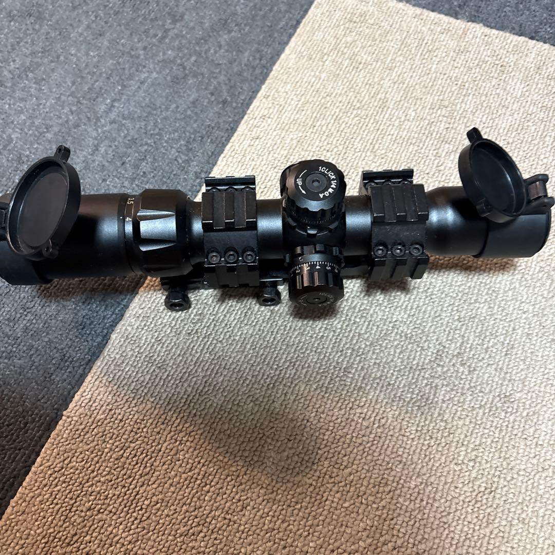 スコープ ブラック 大口径 フリップアップキャップ付き