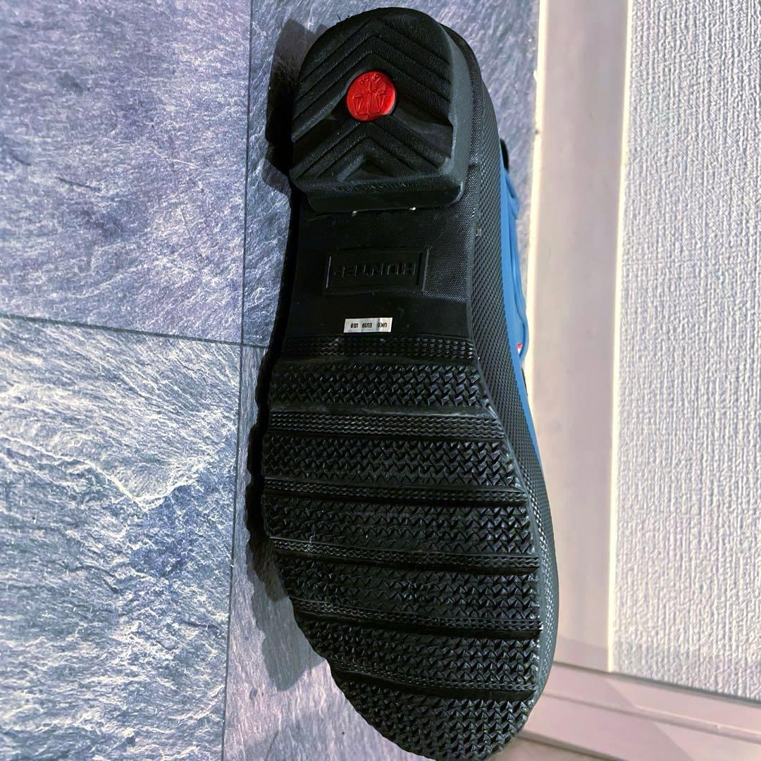 HUNTER/長靴/レインブーツ/ショート/青/24cm/24.5cm/25cm