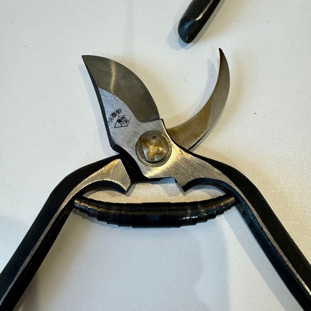 【阿武隈川】剪定鋏 特製 アゴ止式　約18cm 箱付き　6本セット　① ②