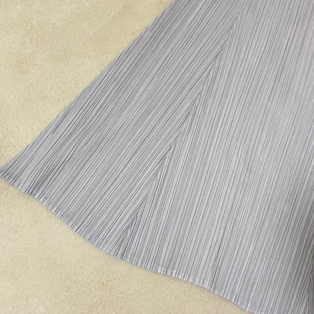 極美品✨PLEATS PLEASE プリーツ　チュニック　ライトグレー　Lサイズ