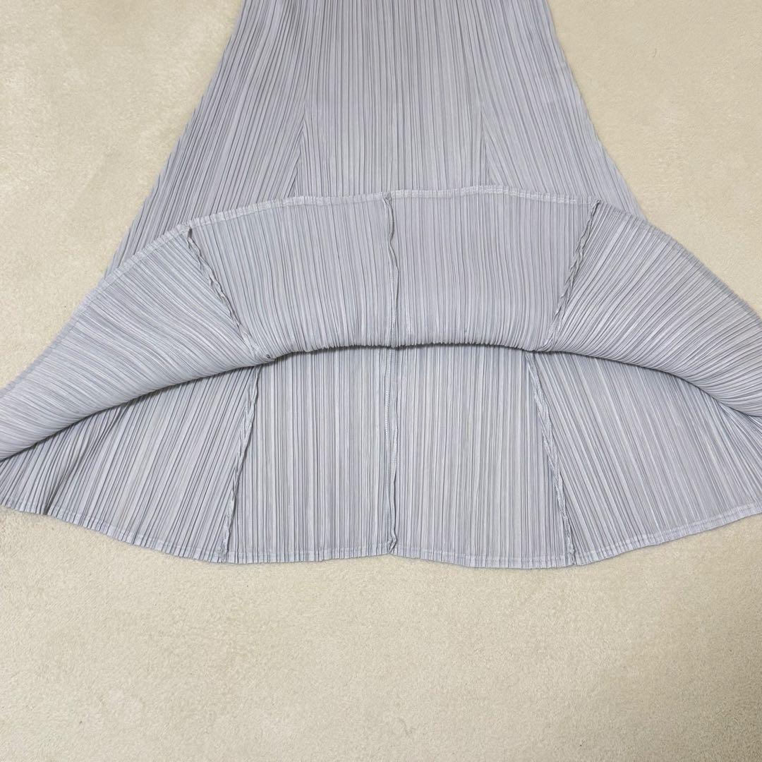 極美品✨PLEATS PLEASE プリーツ　チュニック　ライトグレー　Lサイズ