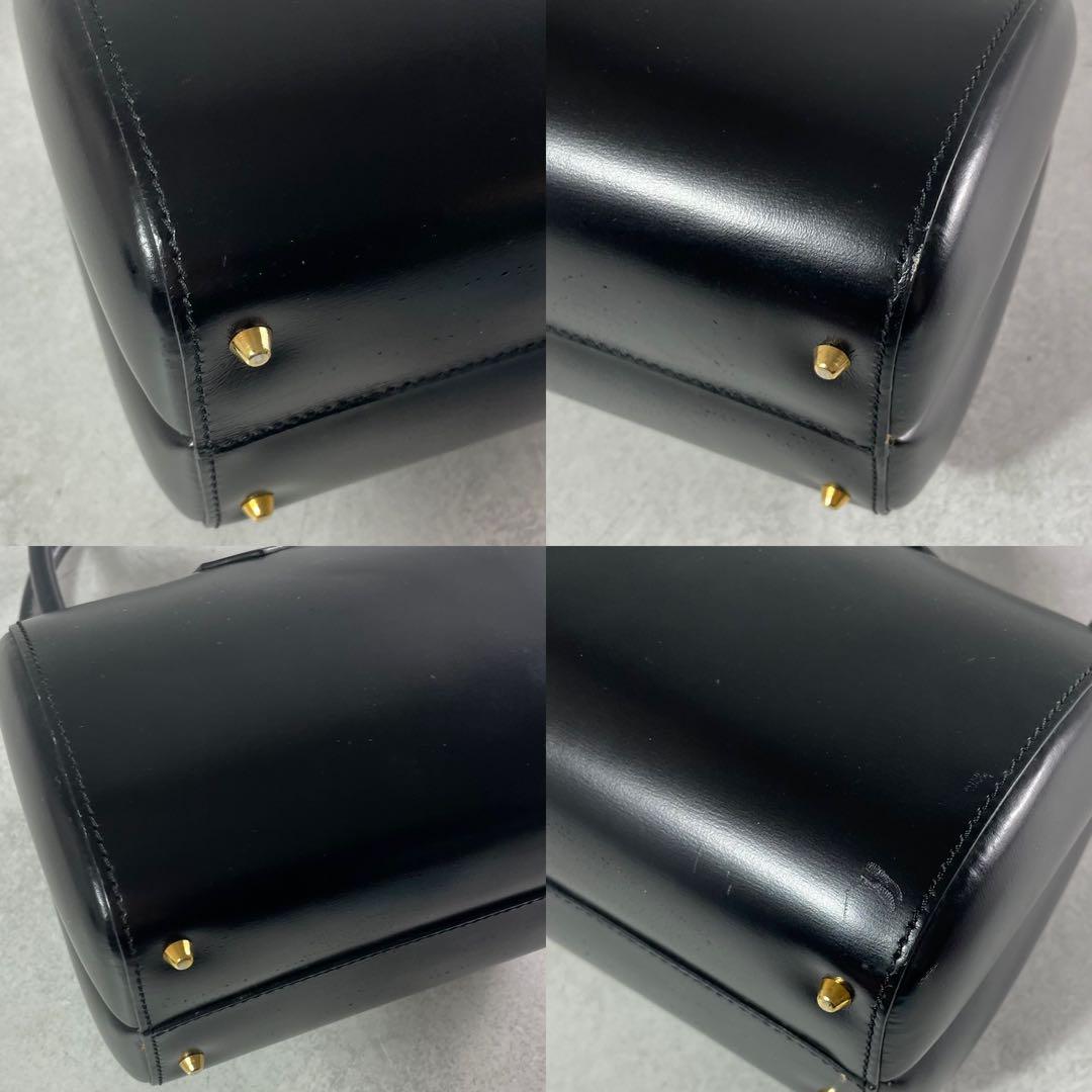 入手困難✨ ロエベ LOEWE ミニハンドバッグ フォーマルバッグ レザー 黒色