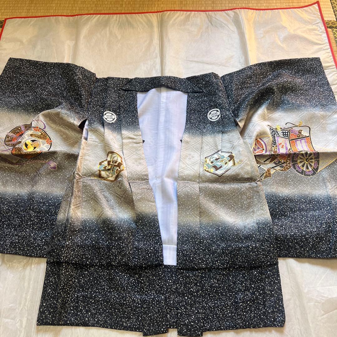 七五三　５歳男の子　着物　羽織り袴セット　美品