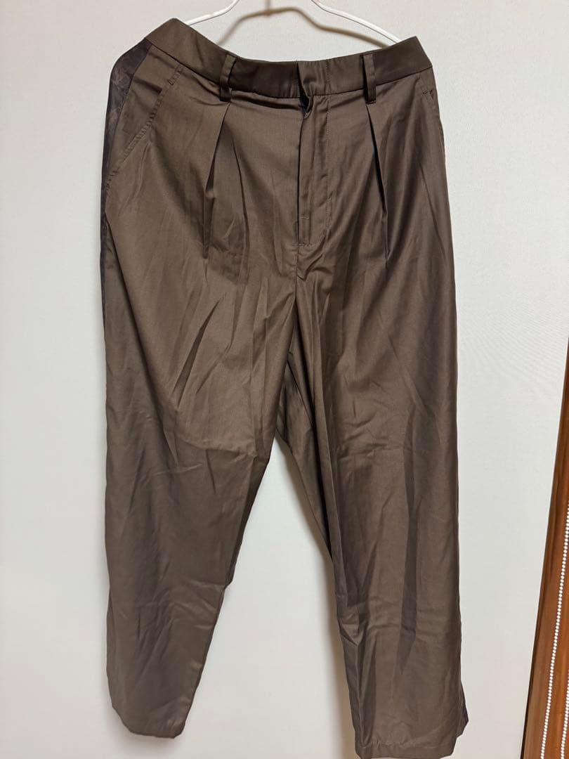 【値下げ】新品BUENA VISTA Side Linenスラックス ブラウン