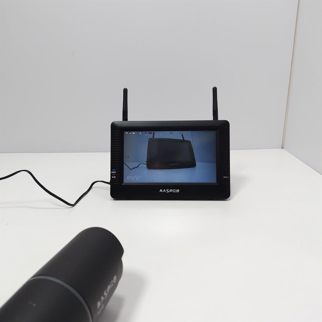 マスプロ　ワイヤレスモニター　防犯カメラ　WHC7M4