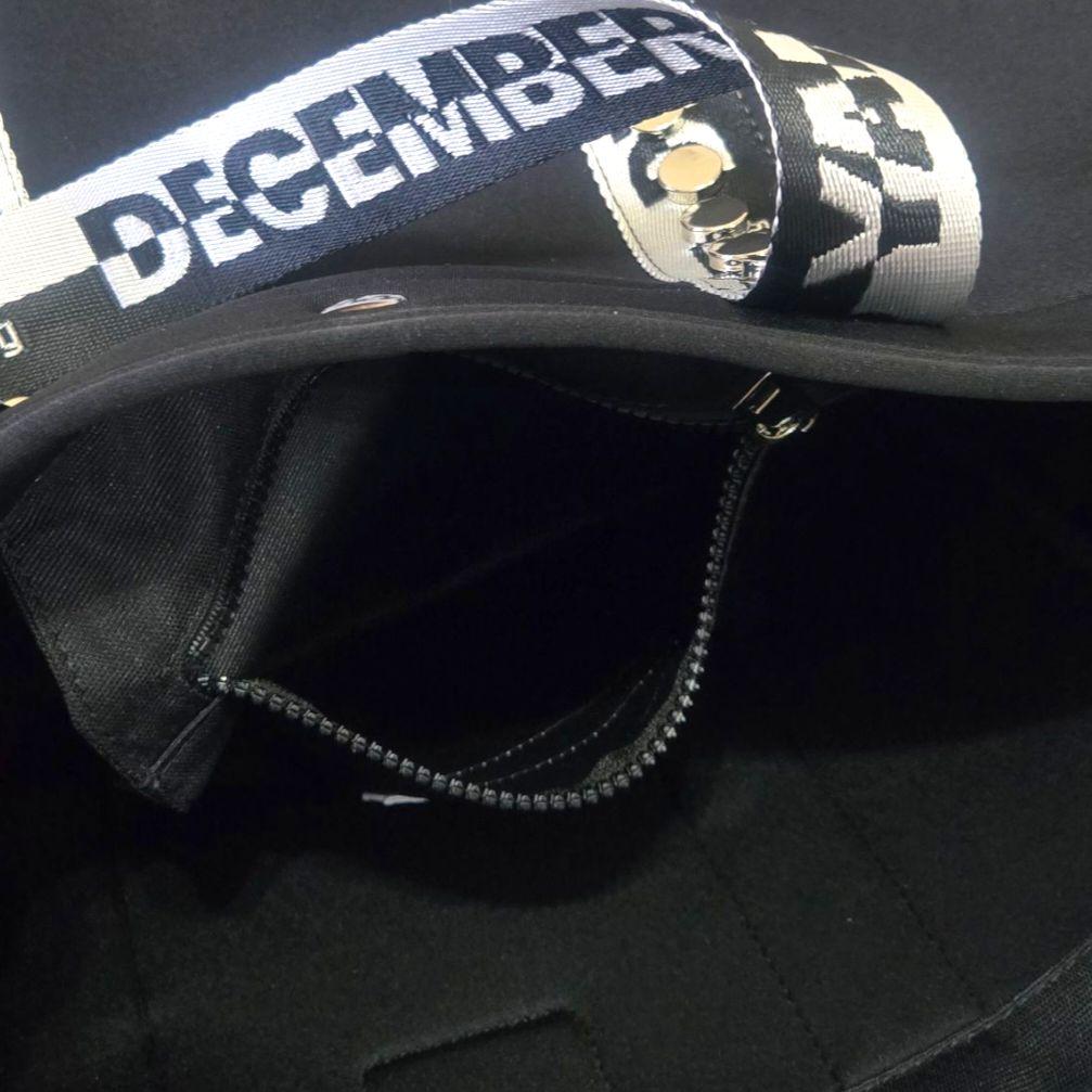 【新品】DECEMBERMAY 　ゴルフ　トートバッグ　ブラック　大容量