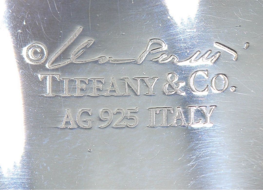 N2446 ティファニー SV925 シルバーボーンカフ ブレスレット バングル