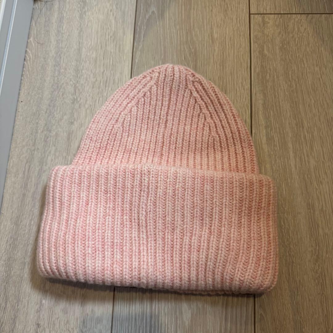 Acne studious フェイスパッチ ビーニー ニット帽