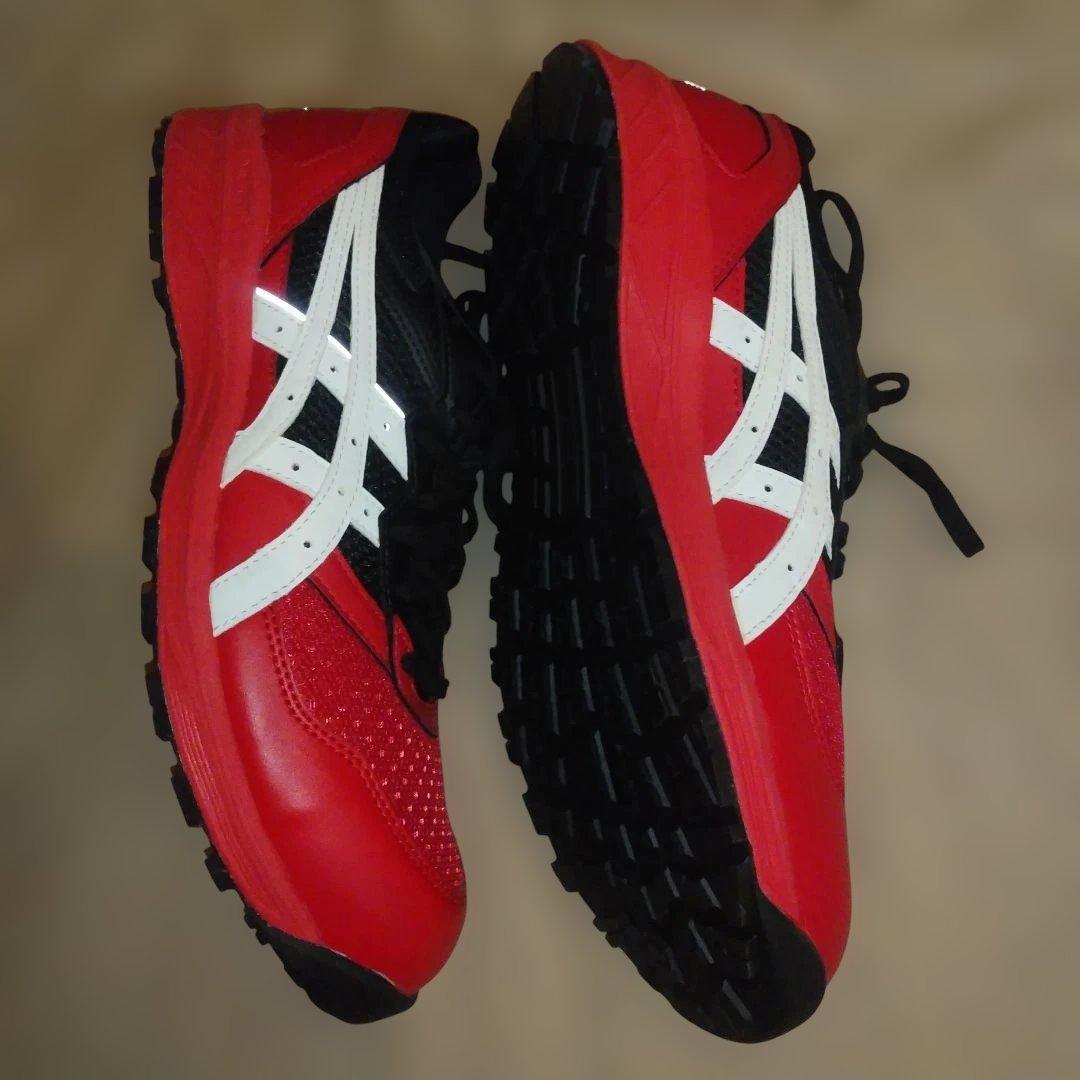 お*タ様 アシックス 安全靴 ウィンジョブ CP210クラシックレッド×ホワイト