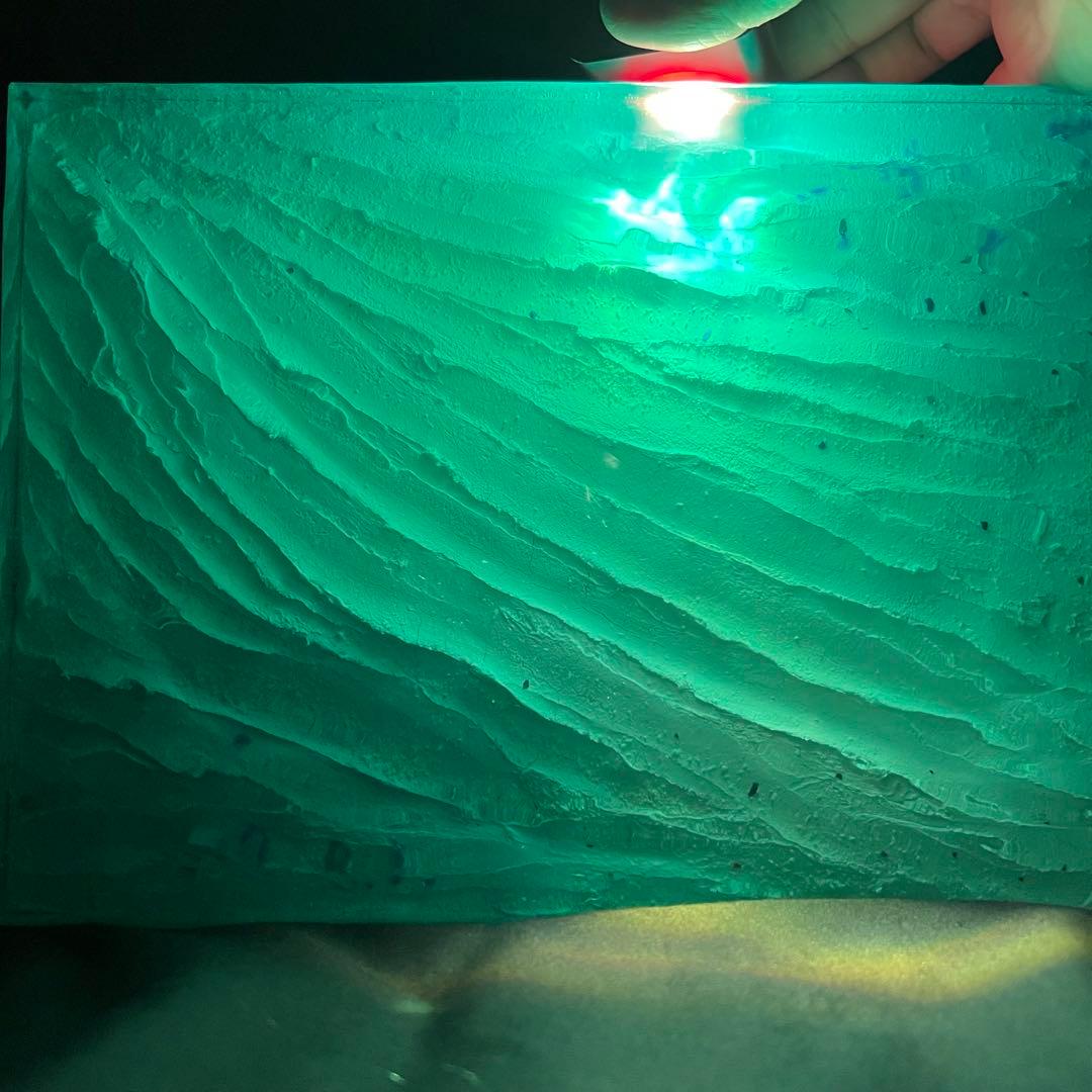 【レジンアート】波紋アート／Ｂ４パネル／オーシャンアート／枠なし