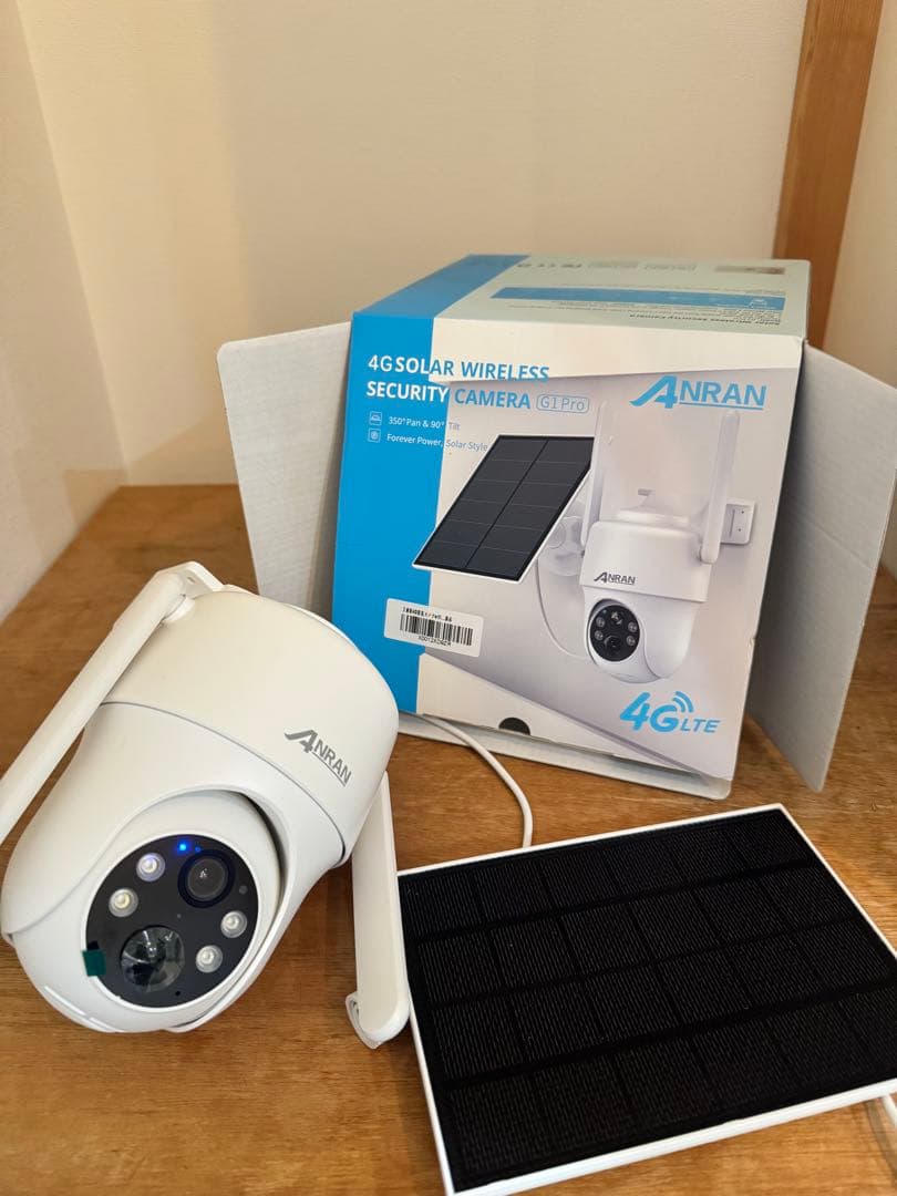 最新4G防犯カメラ・wifi不要・SIM/SDカード内蔵 ANRAN 電源不要