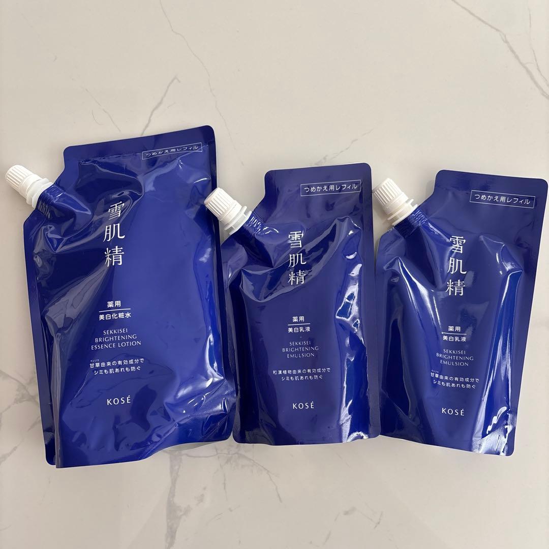 KOSE 雪肌精化粧水・乳液詰め替えセット