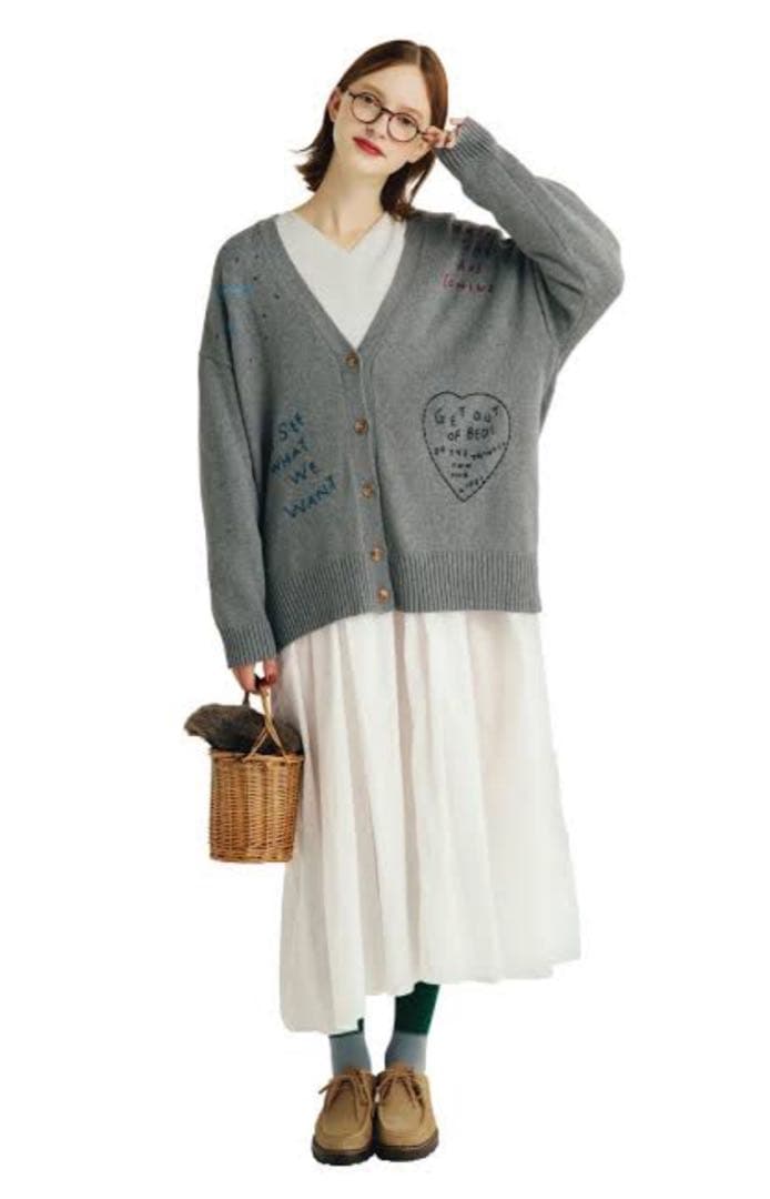 モチーフ刺繍コットンワンピース▫️MEDE19F