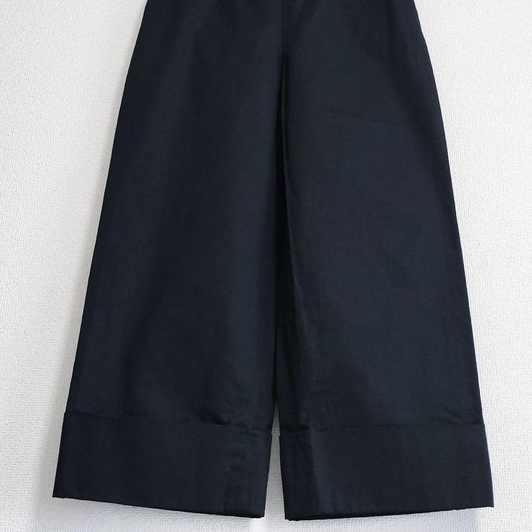 美品 MARGARET HOWELL コットンリネン ツイルパンツ 黒 Ⅰ