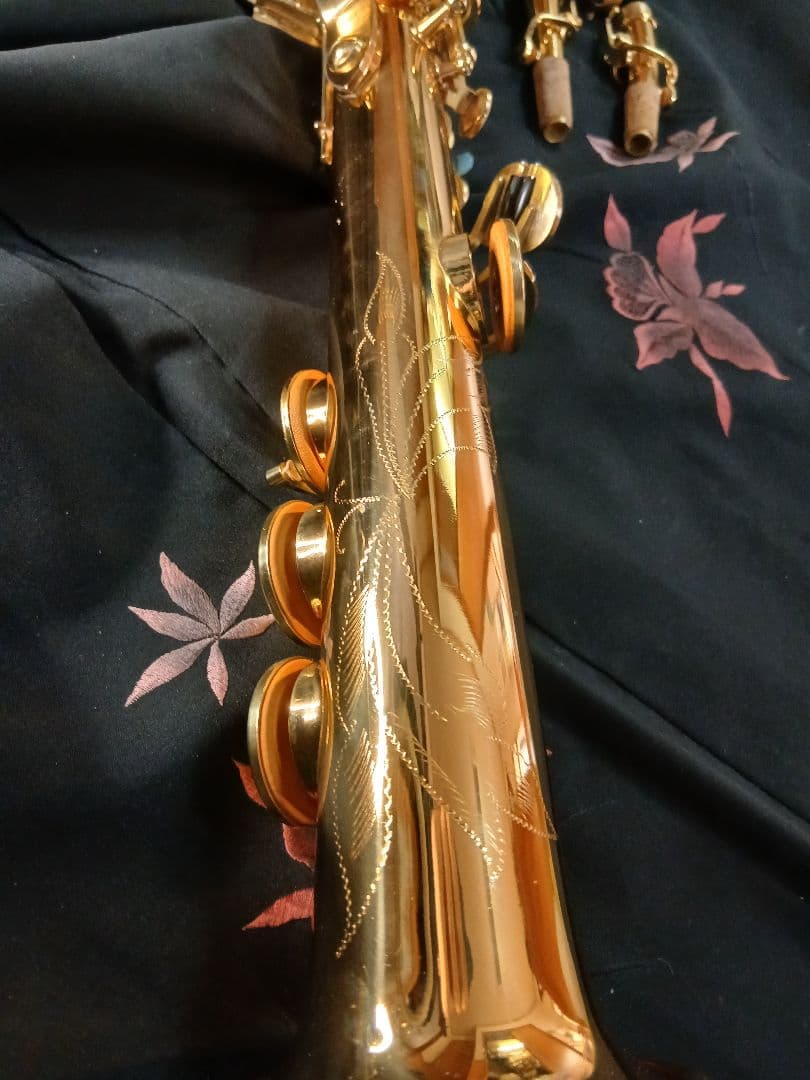 ソプラノ　サックス　無銘ノーブランド　音だしOK　超美品　！
