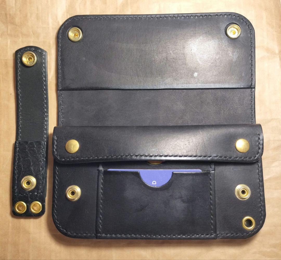 トラッカーウォレット 黒蛇