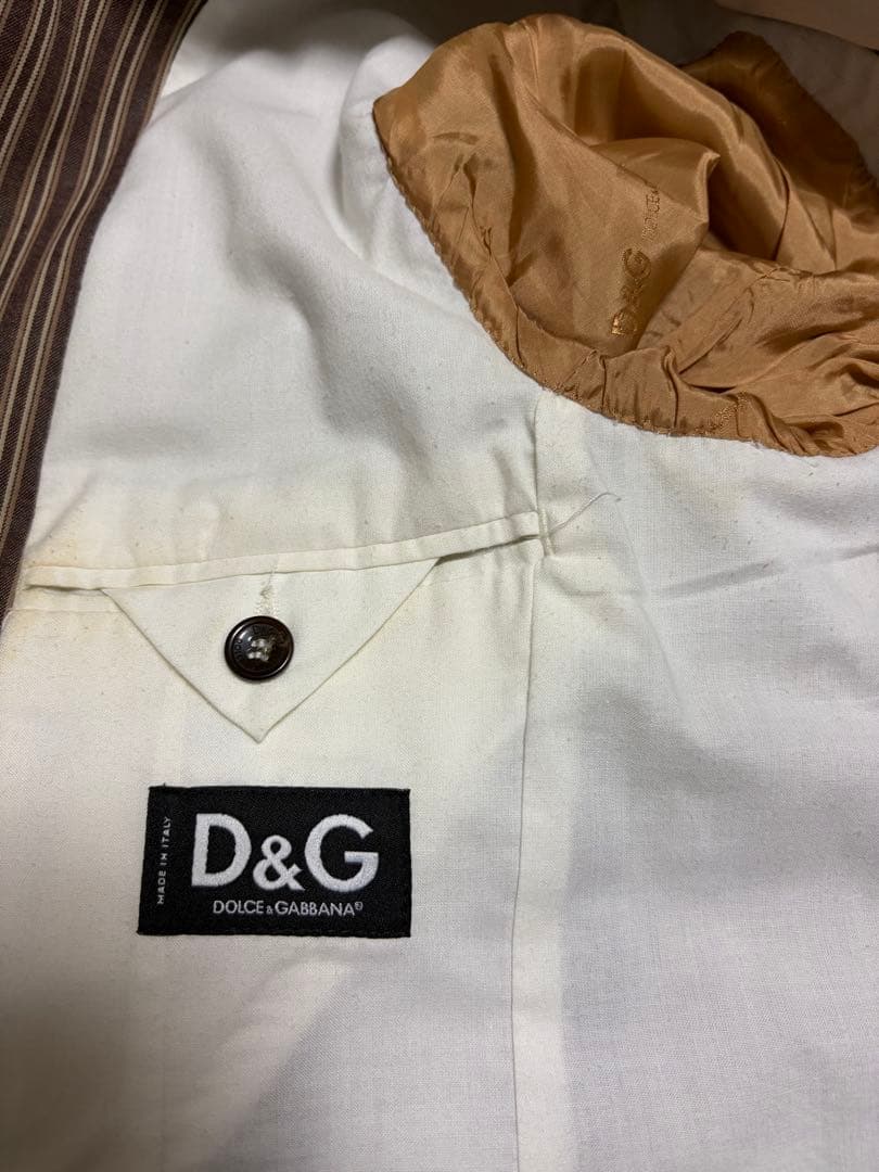 DOLCE&GABBANA　D&G テーラードジャケット　ストライプ　イタリア製