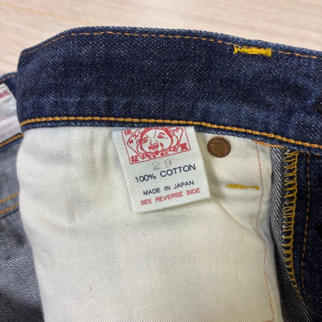 00s EVISU ストレートデニム 猫デザイン