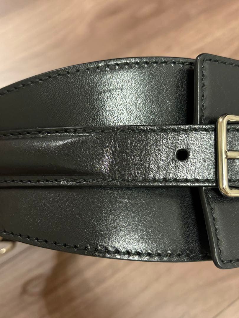 Alexander McQueen レザーベルト ブラック