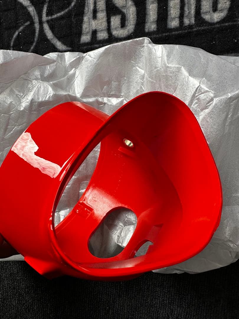 ヘッドライト　ケース　オレンジ　ダックス シャリー