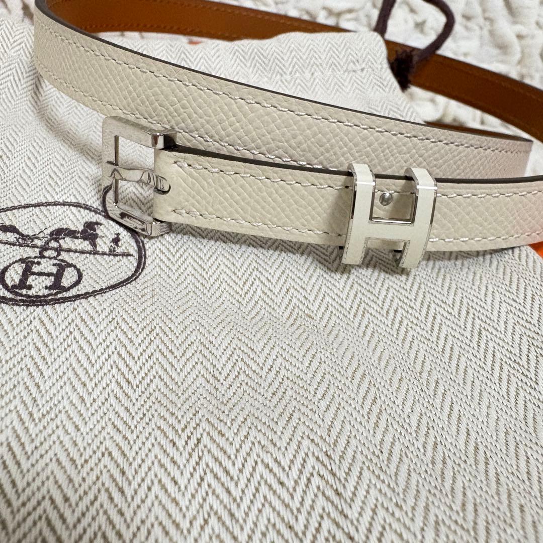 【週末セール】エルメス　ベルト　ポップh ポップアッシュ　クレ　75