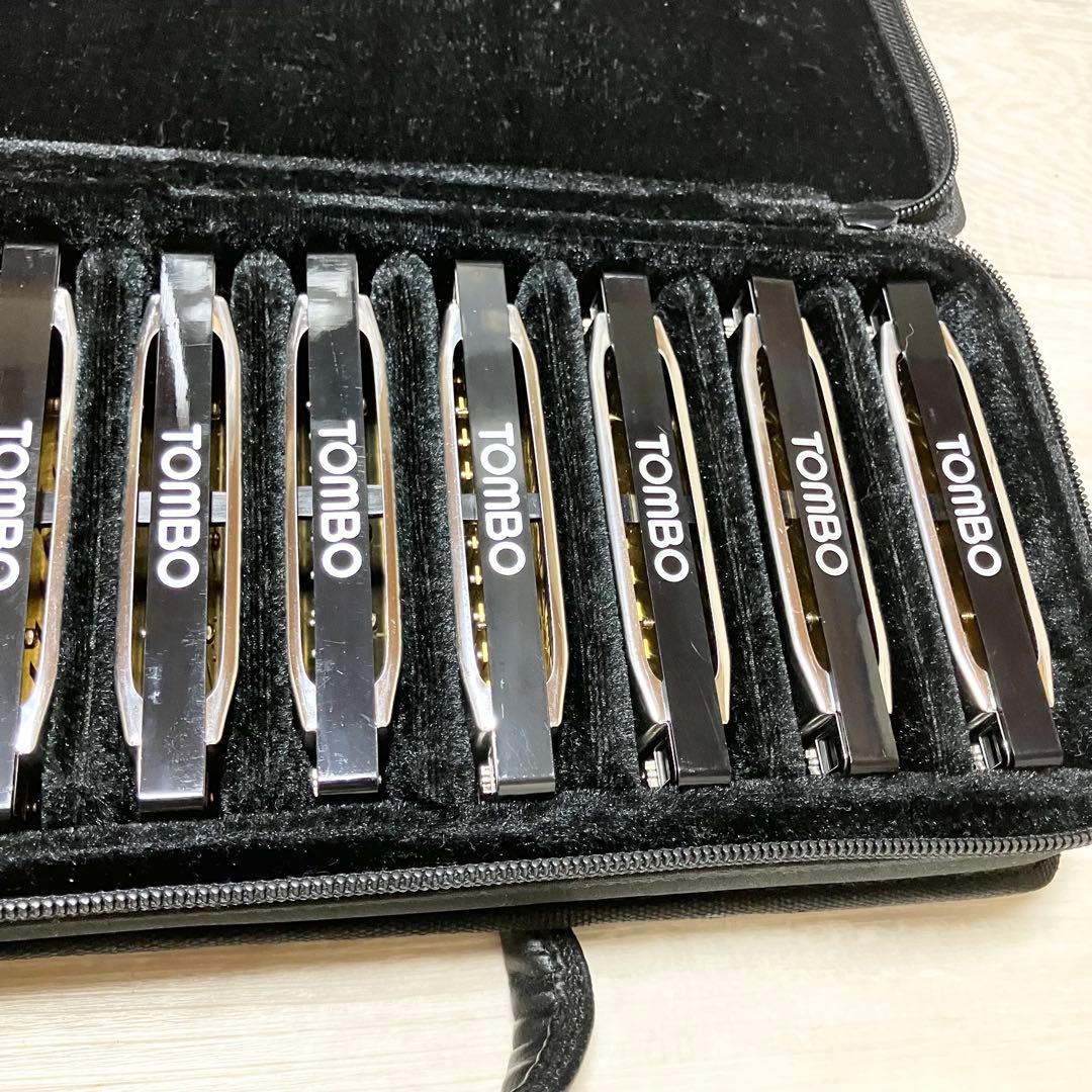 美品　トンボ　メジャーボーイ　ブルースハーモニカ　12種　12本 TOMBO