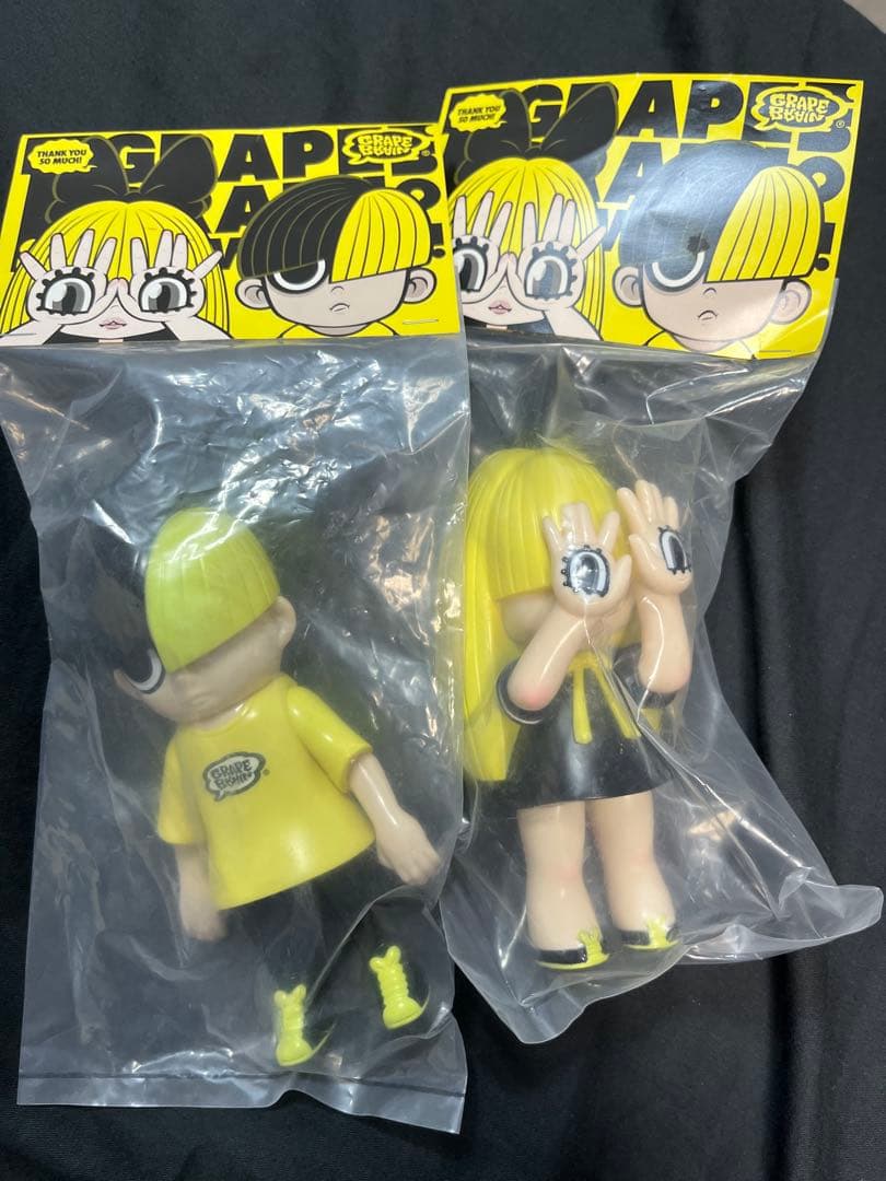GRAPE BRAIN　にぎるちゃん　のりくん　ソフビ　フィギュア　黄色