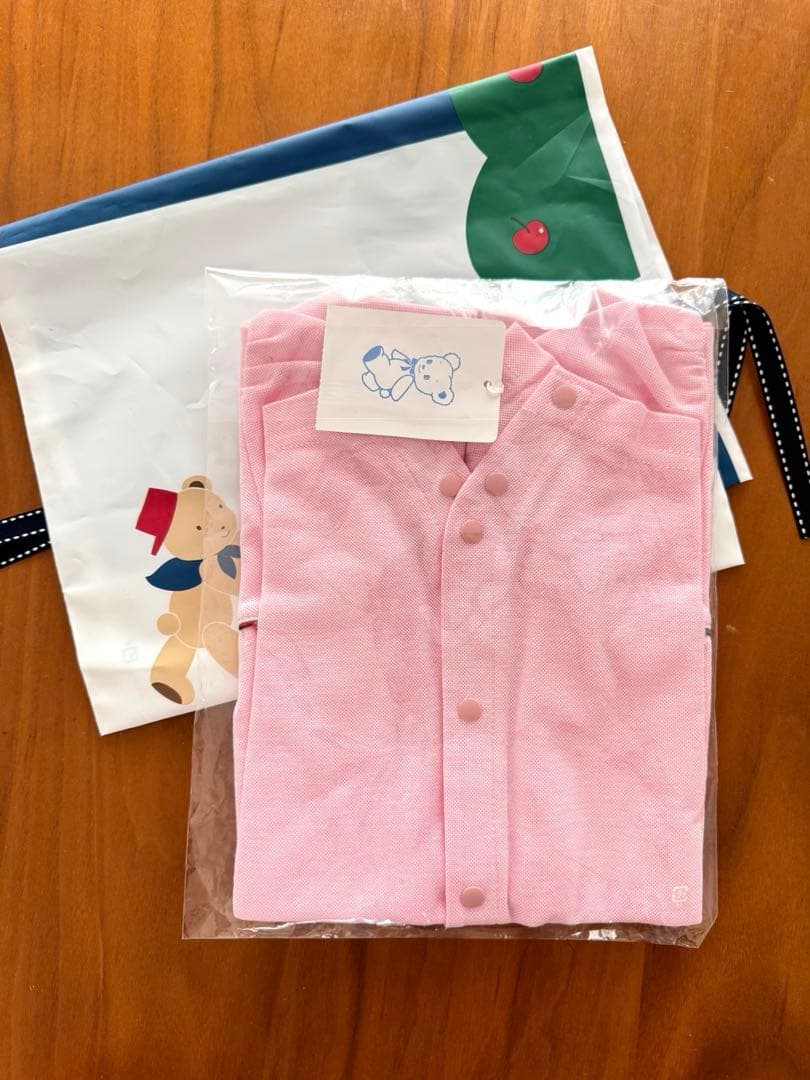 【新品・完売商品】familiar 襟付きロンパス 80cm ピンク